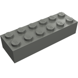 LEGO 2456 Brick 2 x 6 in Dark Bluish Gray - Authentic LEGO Part