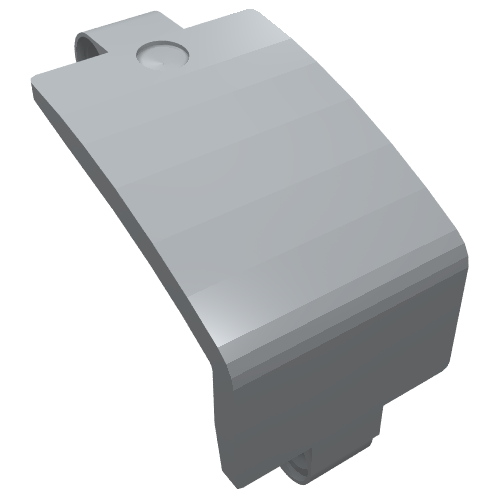 LEGO 24116 Technic, Panel Curved 3 x 5 x 3 in Light Bluish Gray - Authentic LEGO Part
