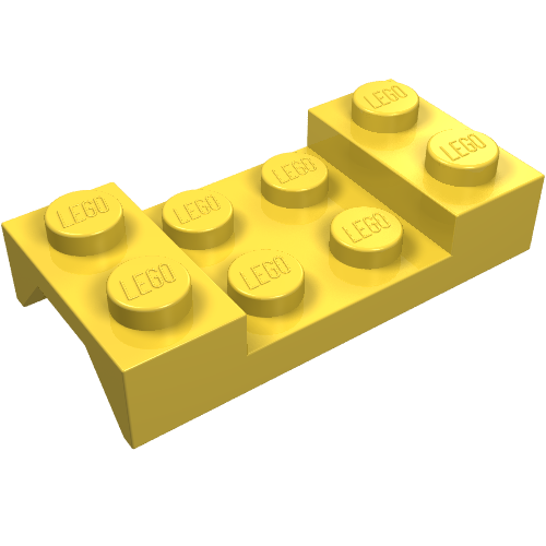 LEGO 3788 Vehicle, Mudguard 2 x 4 with Arch Studded in Yellow - Authentic LEGO Part
