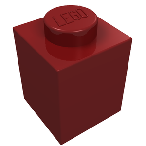 LEGO 3005 Brick 1 x 1 in Dark Red - Authentic LEGO Part