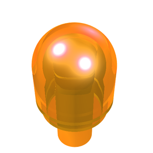 LEGO 58176 Bar with Light Bulb Cover (Bionicle Barraki Eye) in Trans-Orange - Authentic LEGO Part
