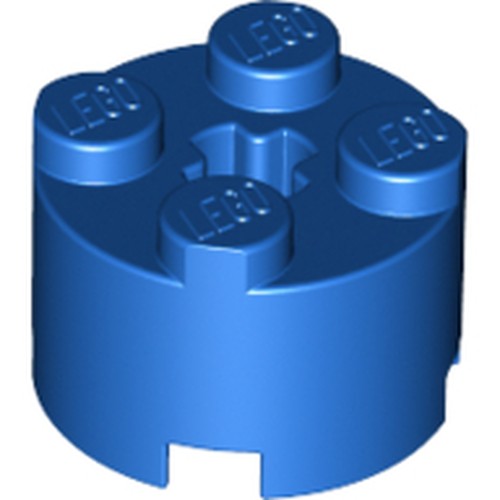 LEGO 3941 Brick, Round 2 x 2 with Axle Hole in Blue - Authentic LEGO Part