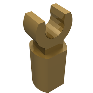 LEGO 11090 Bar Holder with Clip in Pearl Gold - Authentic LEGO Part