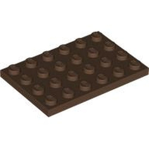 LEGO 3032 Plate 4 x 6 in Brown - Authentic LEGO Part