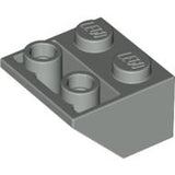 LEGO 3660 Slope, Inverted 45 2 x 2 with Flat Bottom Pin in Light Gray - Authentic LEGO Part