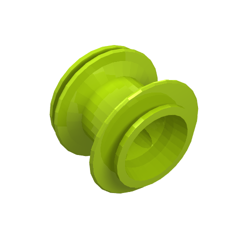 LEGO 6580 Wheel 43.2 x 28 Balloon Small in Lime - Authentic LEGO Part
