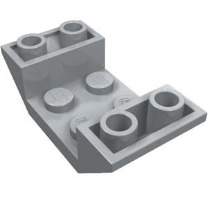 LEGO 4871 Slope Inverted 45° 4 x 2 Double in Light Bluish Gray - Authentic LEGO Part