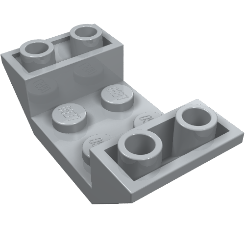 LEGO 4871 Slope Inverted 45° 4 x 2 Double in Light Bluish Gray - Authentic LEGO Part