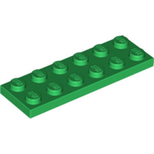 LEGO 3795 Plate 2 x 6 in Green - Authentic LEGO Part