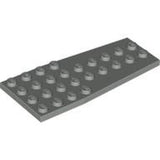 LEGO 2413 Wedge, Plate 4 x 9 without Stud Notches in Light Gray - Authentic LEGO Part
