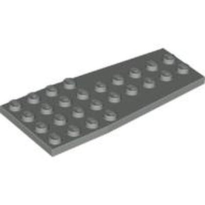 LEGO 2413 Wedge, Plate 4 x 9 without Stud Notches in Light Gray - Authentic LEGO Part