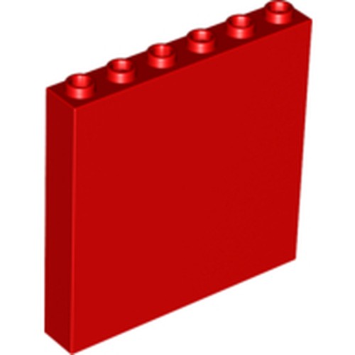 LEGO 3754 Brick 1 x 6 x 5 in Red - Authentic LEGO Part
