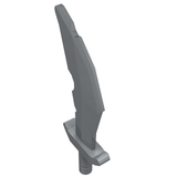 LEGO 60752 Minifigure, Weapon Sword, Scimitar with Nicks in Pearl Light Gray - Authentic LEGO Part