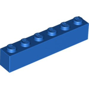 LEGO 3009 Brick 1 x 6 in Blue - Authentic LEGO Part