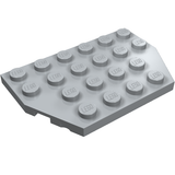 LEGO 32059 Wedge, Plate 4 x 6 Cut Corners in Light Bluish Gray - Authentic LEGO Part