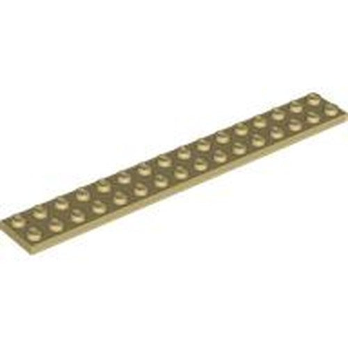 LEGO 4282 Plate 2 x 16 in Tan - Authentic LEGO Part