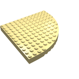 LEGO 6162 Brick, Round Corner 12 x 12 in Light Yellow - Authentic LEGO Part