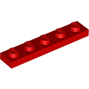 LEGO 78329 Plate 1 x 5 in Red - Authentic LEGO Part