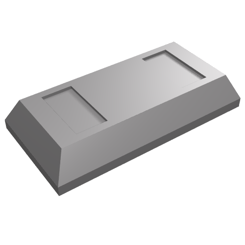 LEGO 99563 Minifigure, Utensil Ingot 1 x 2 in Flat Silver - Authentic LEGO Part