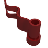 LEGO 4495a Flag 4 x 1 Wave Left in Dark Red - Authentic LEGO Part