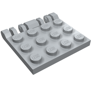 LEGO 44570 Hinge Plate 3 x 4 Locking Dual 2 Fingers in Light Bluish Gray - Authentic LEGO Part