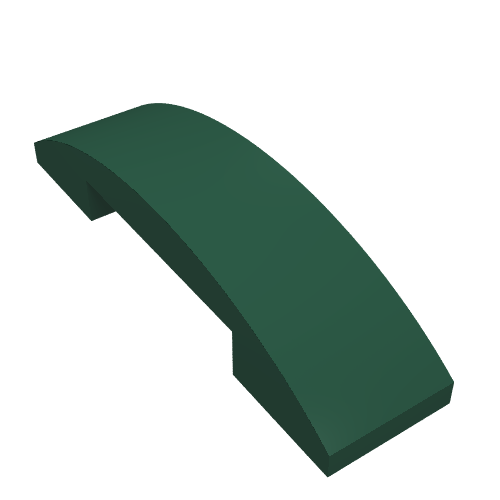 LEGO 93273 Slope, Curved 4 x 1 x 2/3 Double in Dark Green - Authentic LEGO Part