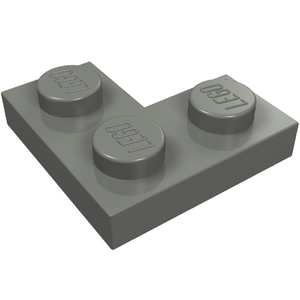 LEGO 2420 Plate 2 x 2 Corner in Dark Bluish Gray - Authentic LEGO Part