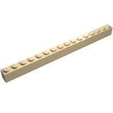 LEGO 2465 Brick 1 x 16 in Tan - Authentic LEGO Part