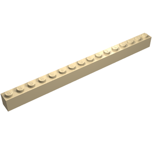 LEGO 2465 Brick 1 x 16 in Tan - Authentic LEGO Part