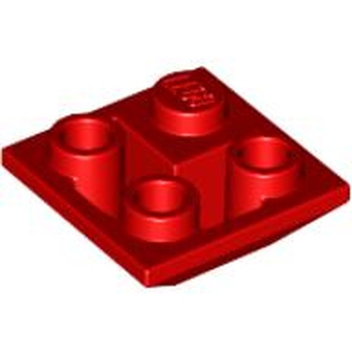 LEGO 3676 Slope, Inverted 45 2 x 2 Double Convex in Red - Authentic LEGO Part