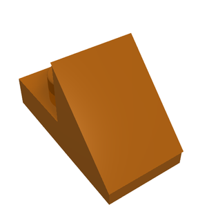 LEGO 92946 Slope 45 2 x 1 with 2/3 Cutout in Dark Orange - Authentic LEGO Part