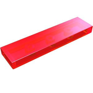 LEGO 2431 Tile 1 x 4 in Trans-Red - Authentic LEGO Part