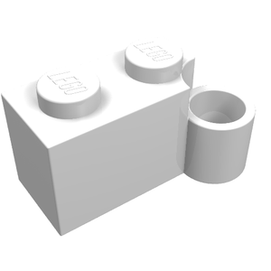 LEGO 3831 Hinge Brick 1 x 4 Swivel Base in White - Authentic LEGO Part