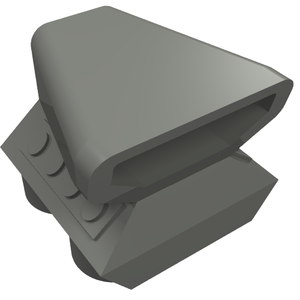 LEGO 50943 Vehicle, Air Scoop Engine Top 2 x 2 in Dark Bluish Gray - Authentic LEGO Part