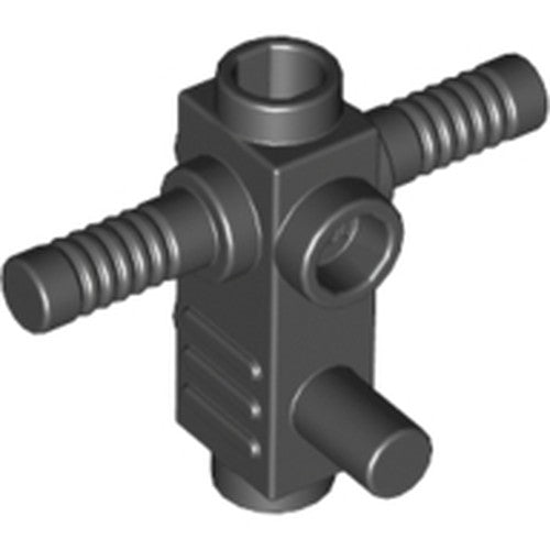LEGO 2516 Minifigure, Utensil Tool Chainsaw Body with Handles and Studs in Black - Authentic LEGO Part