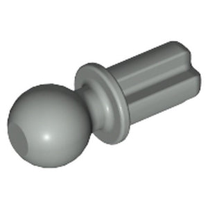 LEGO 2736 Technic, Axle  1L with Tow Ball in Light Gray - Authentic LEGO Part