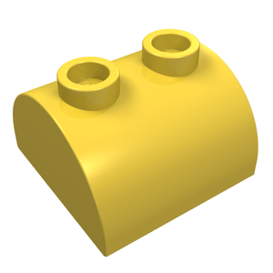 LEGO 30165 Slope, Curved 2 x 2 Double with 2 Hollow Studs in Yellow - Authentic LEGO Part