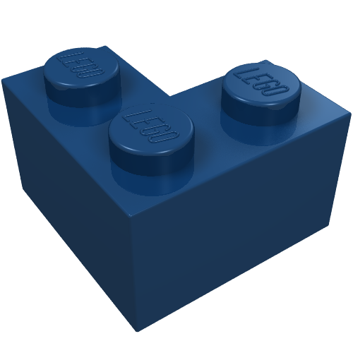 LEGO 2357 Brick 2 x 2 Corner in Dark Blue - Authentic LEGO Part