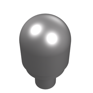 LEGO 58176 Bar with Light Bulb Cover (Bionicle Barraki Eye) in Flat Silver - Authentic LEGO Part