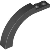 LEGO 6060 Arch 1 x 6 x 3 1/3 Curved Top in Black - Authentic LEGO Part