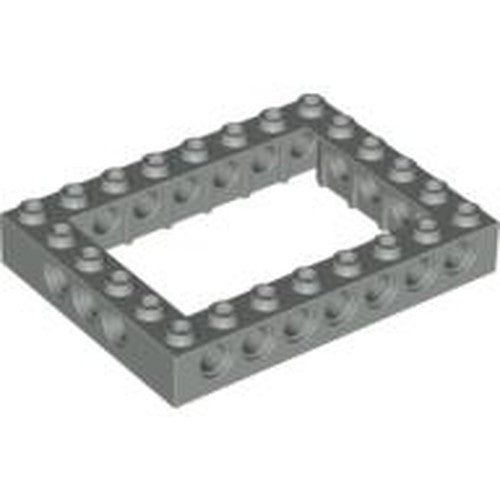 LEGO 32532 Light Bluish Gray Technic, Brick 6 x 8 Open Center in Light Gray - Authentic LEGO Part