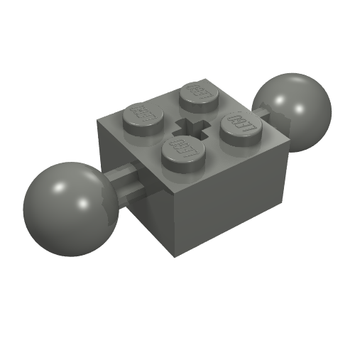 LEGO 17114 Technic, Brick Modified 2 x 2 with 2 Ball Joints and Axle Hole - Main Product Image