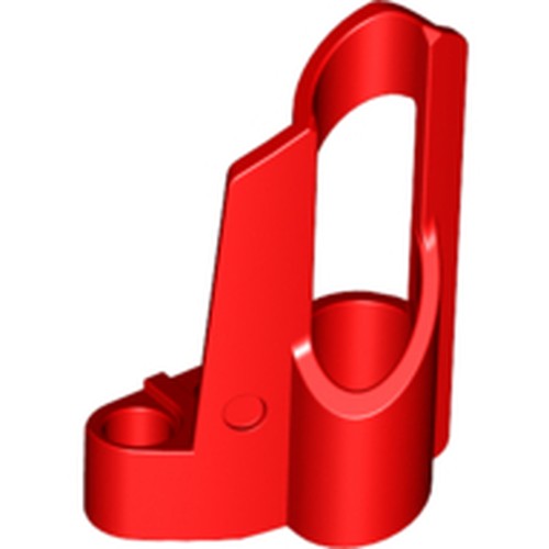 LEGO 32528 Technic, Panel Fairing # 6 Small Short, Large Hole, Side B in Red - Authentic LEGO Part