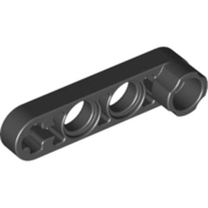 LEGO 2825 Technic, Liftarm, Modified Stud Connector Thin 1 x 4 in Black - Authentic LEGO Part
