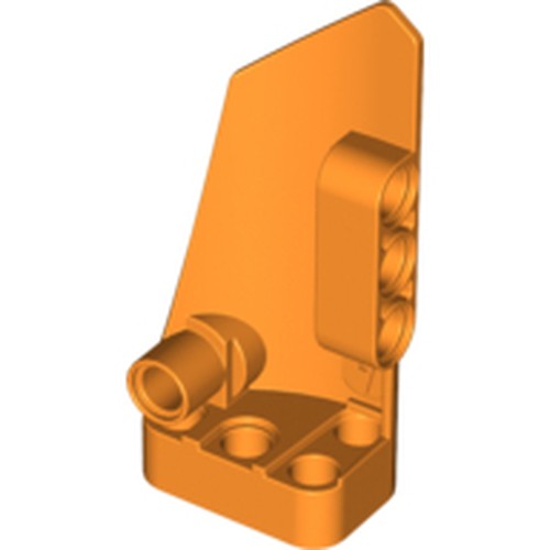 LEGO 64391 Technic, Panel Fairing # 4 Small Smooth Long, Side B in Orange - Authentic LEGO Part