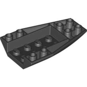LEGO 43713 Wedge 6 x 4 Triple Inverted Curved in Black - Authentic LEGO Part