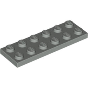 LEGO 3795 Plate 2 x 6 in Light Gray - Authentic LEGO Part