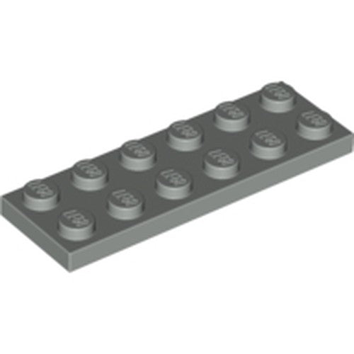 LEGO 3795 Plate 2 x 6 in Light Gray - Authentic LEGO Part