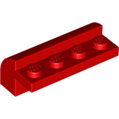 LEGO 6081 Slope, Curved 2 x 4 x 1 1/3 with 4 Recessed Studs in Red - Authentic LEGO Part