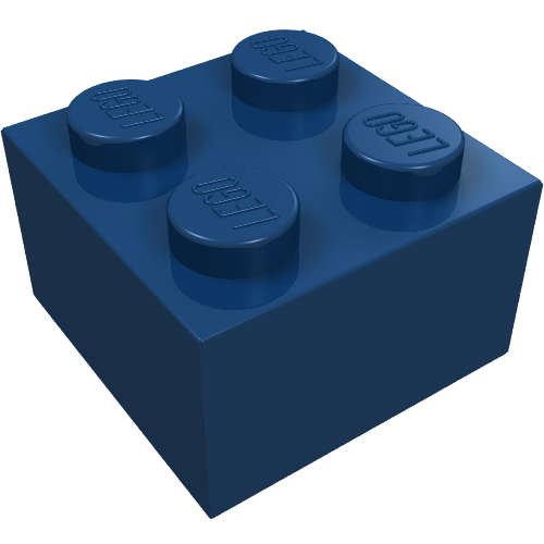 LEGO 3003 Brick 2 x 2 in Dark Blue - Authentic LEGO Part